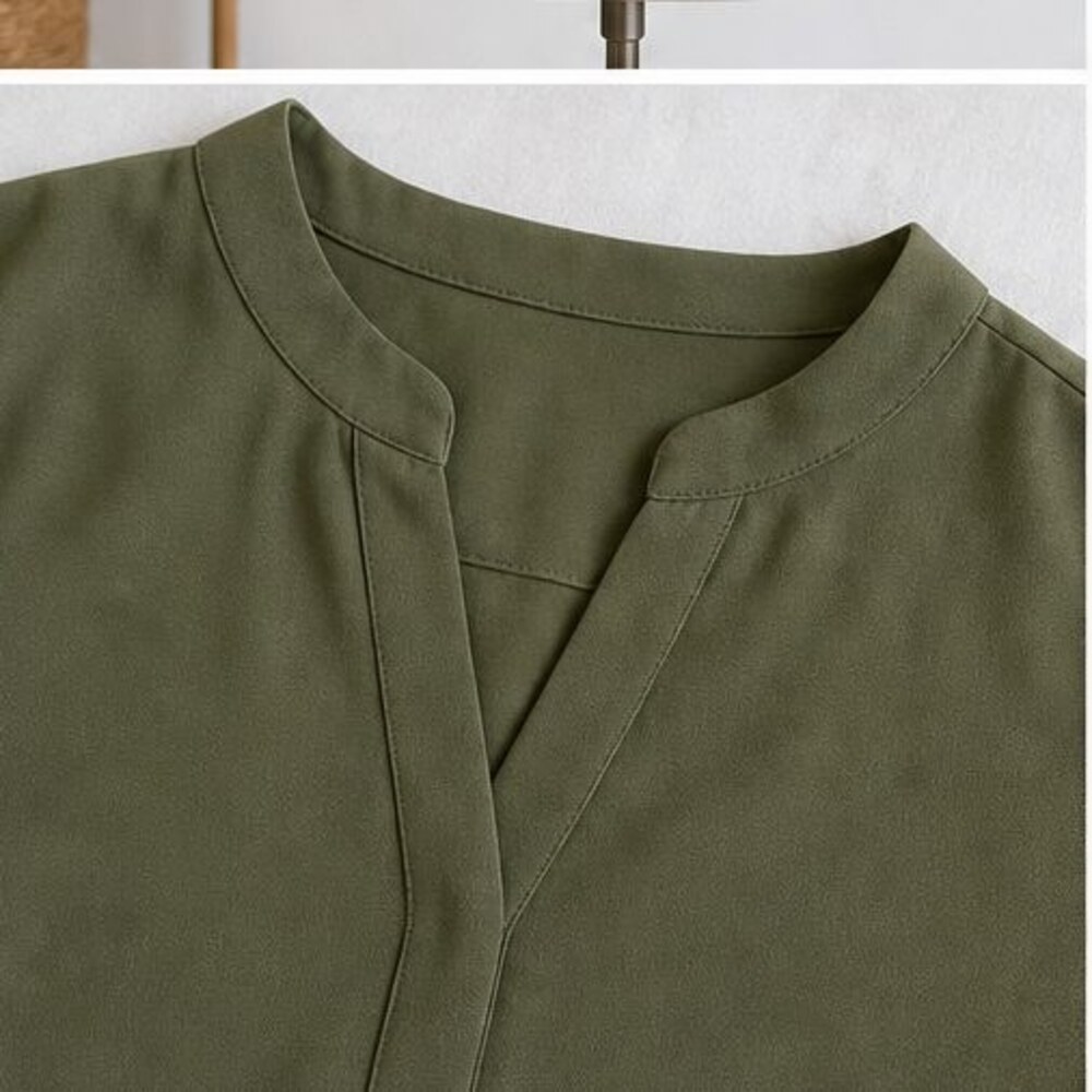 Olive Button Blouse - Picture 4 of 6